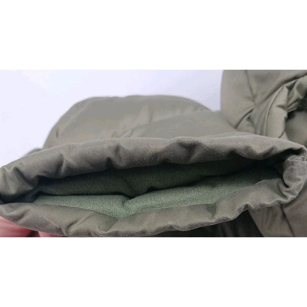 Vntg Y2K Patagonia Green Goose Down Puffer Coat Jacket Hooded Women's Zip Up Med